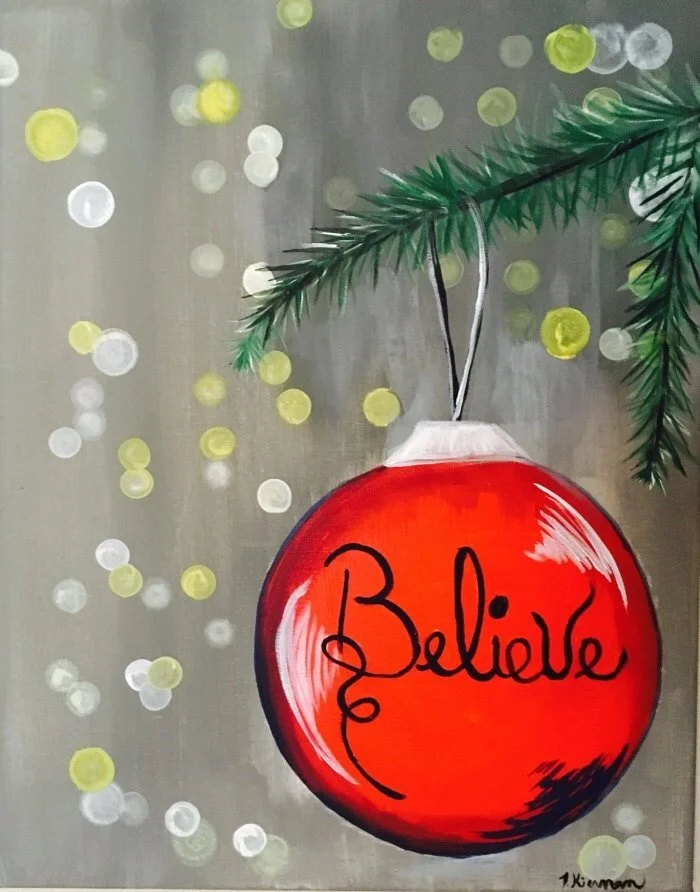Believe Xmas Ornament
