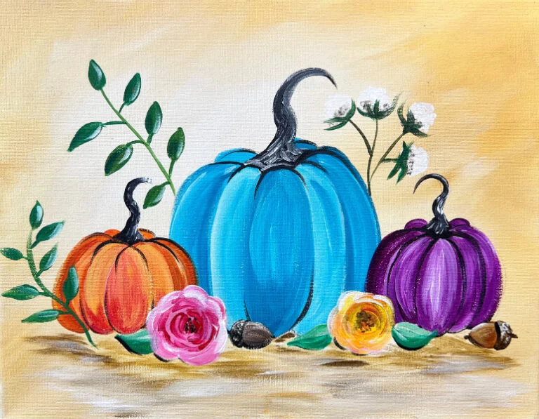 Colorful-Floral-Pumpkins-6