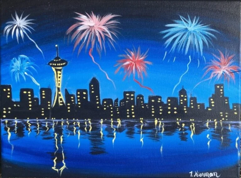 New Years Eve City Scape