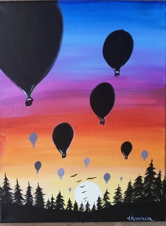 Sunset Hot Air Ballons