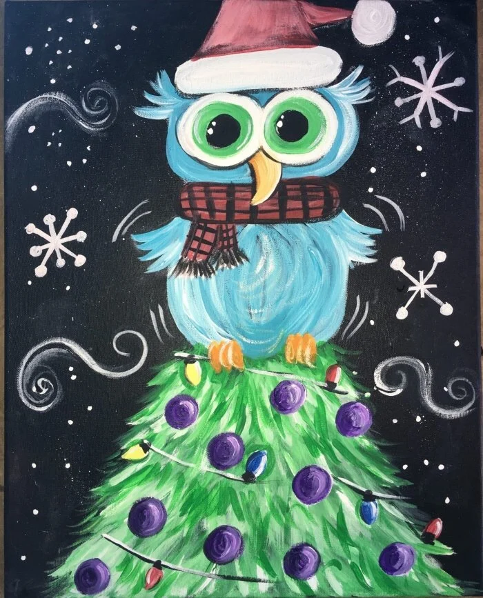 Christmas tree Owl